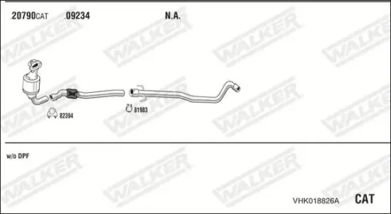 Endschalldämpfer WALKER 71099 Bild Endschalldämpfer WALKER 71099