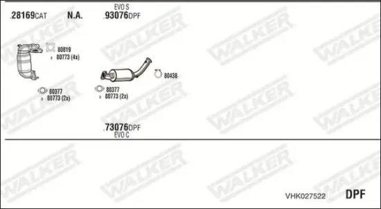 Endschalldämpfer WALKER 71162 Bild Endschalldämpfer WALKER 71162
