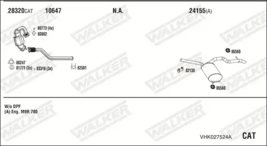 Endschalldämpfer WALKER 71162 Bild Endschalldämpfer WALKER 71162