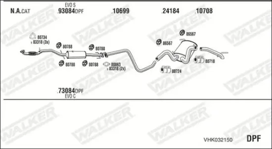 Endschalldämpfer WALKER 71099 Bild Endschalldämpfer WALKER 71099