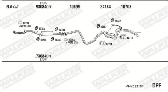 Endschalldämpfer WALKER 71099 Bild Endschalldämpfer WALKER 71099