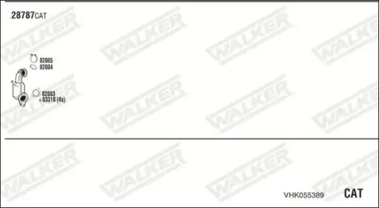 Endschalldämpfer WALKER 71162 Bild Endschalldämpfer WALKER 71162