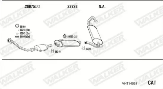 Endschalldämpfer WALKER 16815 Bild Endschalldämpfer WALKER 16815