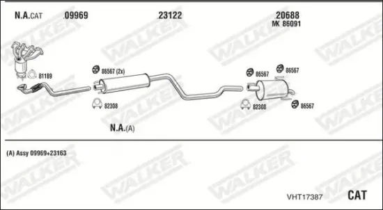 Endschalldämpfer WALKER 16815 Bild Endschalldämpfer WALKER 16815