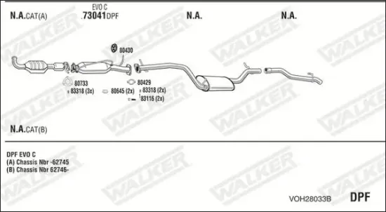 Endschalldämpfer WALKER 17182 Bild Endschalldämpfer WALKER 17182