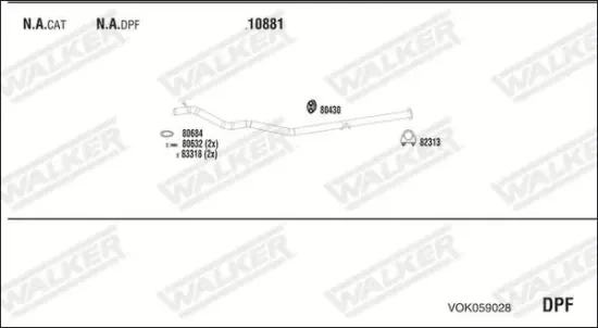 Endschalldämpfer WALKER 17182 Bild Endschalldämpfer WALKER 17182