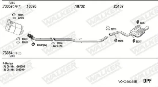 Endschalldämpfer WALKER 17182 Bild Endschalldämpfer WALKER 17182