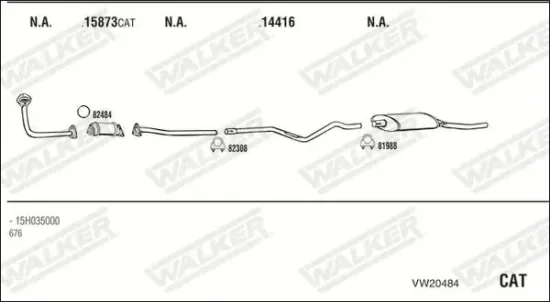 Endschalldämpfer WALKER 71407 Bild Endschalldämpfer WALKER 71407