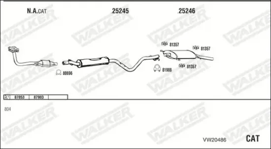 Endschalldämpfer WALKER 71407 Bild Endschalldämpfer WALKER 71407