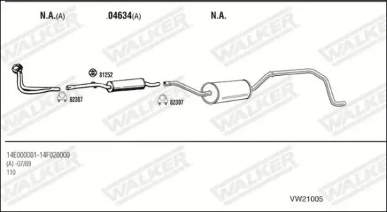 Endschalldämpfer WALKER 71394 Bild Endschalldämpfer WALKER 71394
