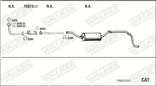 Endschalldämpfer WALKER 71394 Bild Endschalldämpfer WALKER 71394