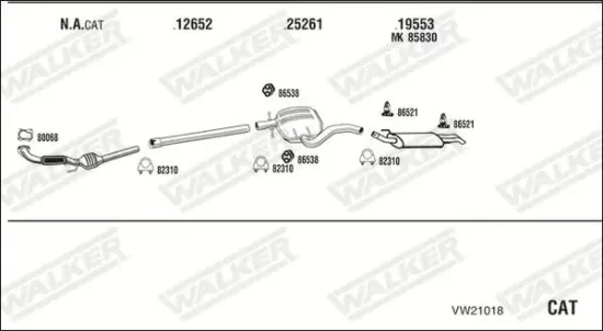 Endschalldämpfer WALKER 71394 Bild Endschalldämpfer WALKER 71394