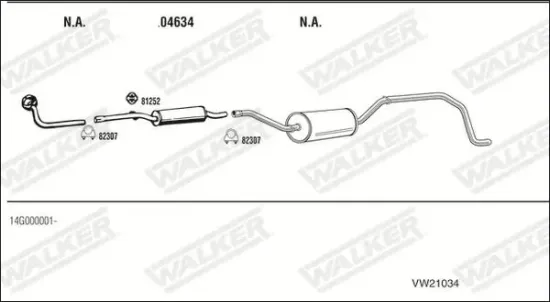 Endschalldämpfer WALKER 71396 Bild Endschalldämpfer WALKER 71396