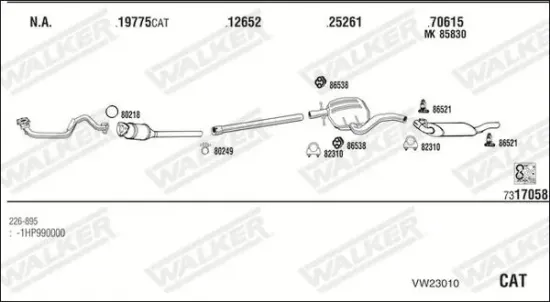 Endschalldämpfer WALKER 71399 Bild Endschalldämpfer WALKER 71399