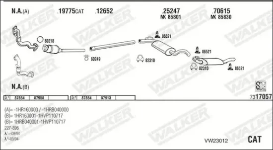 Endschalldämpfer WALKER 71401 Bild Endschalldämpfer WALKER 71401