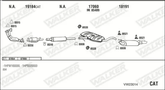 Endschalldämpfer WALKER 71401 Bild Endschalldämpfer WALKER 71401