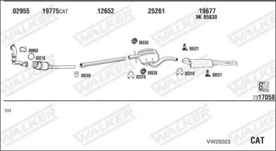Endschalldämpfer WALKER 71407 Bild Endschalldämpfer WALKER 71407