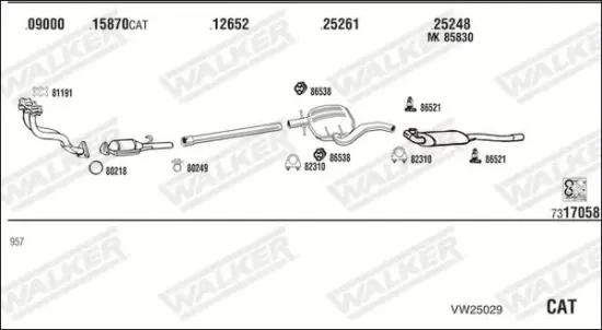 Endschalldämpfer WALKER 71407 Bild Endschalldämpfer WALKER 71407