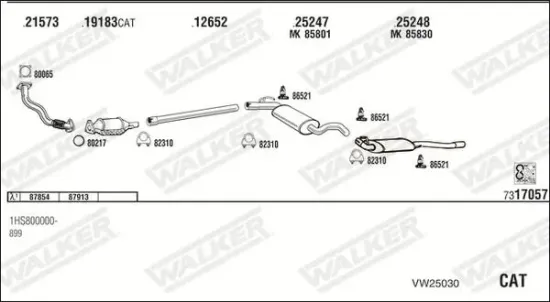 Endschalldämpfer WALKER 71407 Bild Endschalldämpfer WALKER 71407