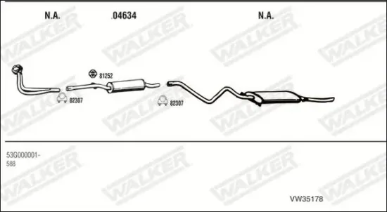 Endschalldämpfer WALKER 71394 Bild Endschalldämpfer WALKER 71394