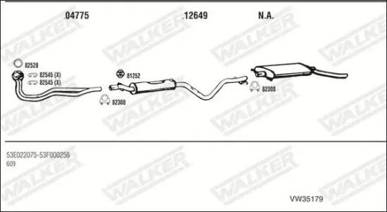 Endschalldämpfer WALKER 71394 Bild Endschalldämpfer WALKER 71394