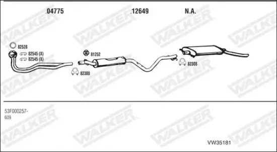 Endschalldämpfer WALKER 71394 Bild Endschalldämpfer WALKER 71394