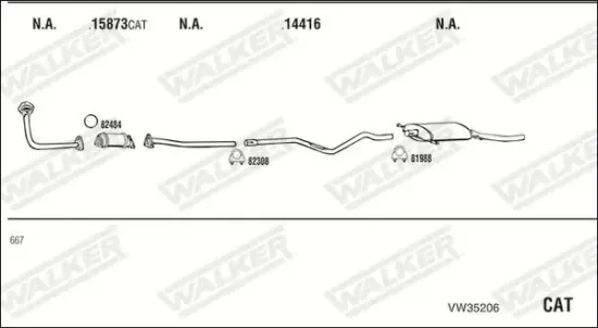 Endschalldämpfer WALKER 71396 Bild Endschalldämpfer WALKER 71396