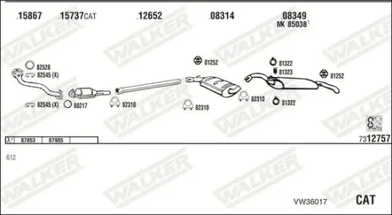 Endschalldämpfer WALKER 71401 Bild Endschalldämpfer WALKER 71401