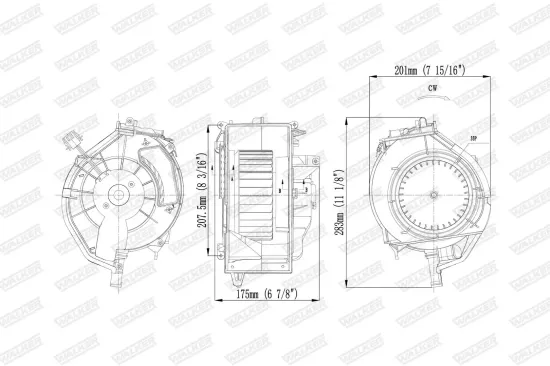 Innenraumgebläse WALKER WBL01404 Bild Innenraumgebläse WALKER WBL01404