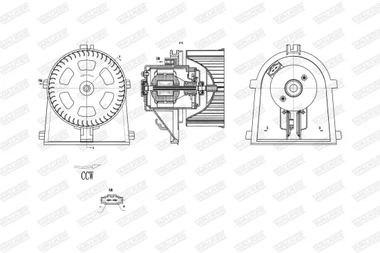 Innenraumgebläse WALKER WBL01405 Bild Innenraumgebläse WALKER WBL01405