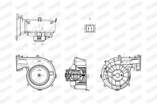 Innenraumgebläse WALKER WBL01407 Bild Innenraumgebläse WALKER WBL01407