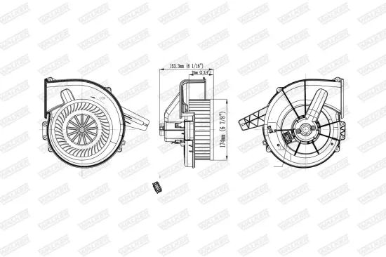 Innenraumgebläse WALKER WBL01409 Bild Innenraumgebläse WALKER WBL01409