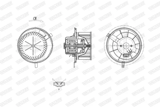 Innenraumgebläse WALKER WBL01411 Bild Innenraumgebläse WALKER WBL01411
