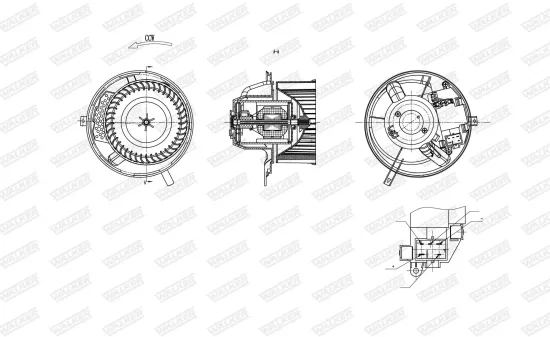 Innenraumgebläse WALKER WBL01415 Bild Innenraumgebläse WALKER WBL01415