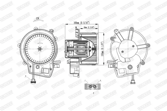 Innenraumgebläse WALKER WBL01421 Bild Innenraumgebläse WALKER WBL01421