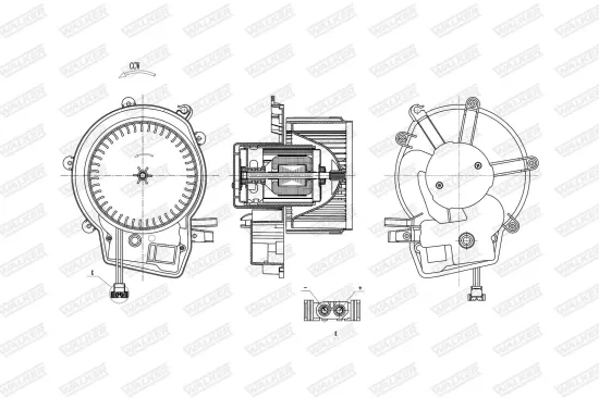 Innenraumgebläse WALKER WBL01421 Bild Innenraumgebläse WALKER WBL01421
