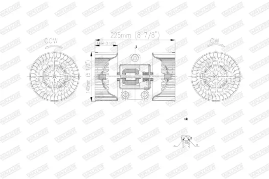 Innenraumgebläse WALKER WBL01422 Bild Innenraumgebläse WALKER WBL01422