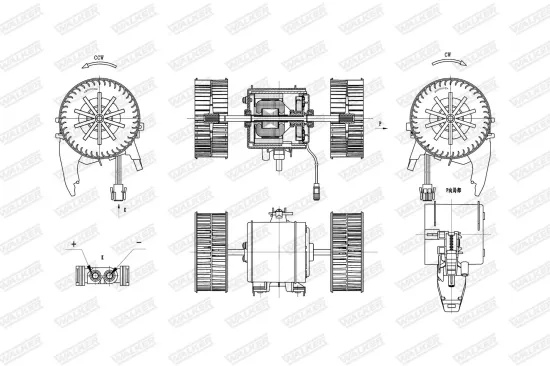 Innenraumgebläse WALKER WBL01423 Bild Innenraumgebläse WALKER WBL01423