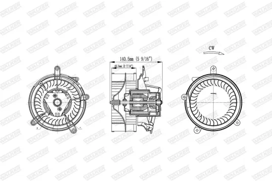 Innenraumgebläse WALKER WBL01426 Bild Innenraumgebläse WALKER WBL01426