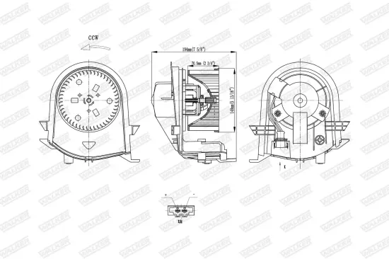 Innenraumgebläse WALKER WBL01427 Bild Innenraumgebläse WALKER WBL01427
