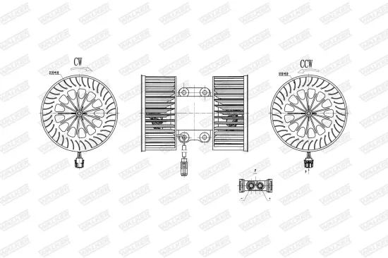 Innenraumgebläse WALKER WBL01429 Bild Innenraumgebläse WALKER WBL01429