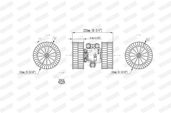 Innenraumgebläse WALKER WBL01430 Bild Innenraumgebläse WALKER WBL01430
