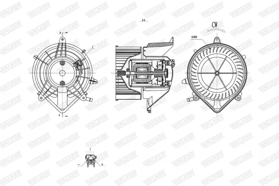 Innenraumgebläse WALKER WBL01433 Bild Innenraumgebläse WALKER WBL01433