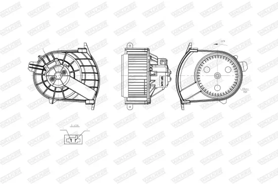 Innenraumgebläse WALKER WBL01440 Bild Innenraumgebläse WALKER WBL01440