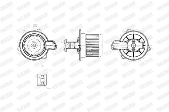 Innenraumgebläse WALKER WBL01443 Bild Innenraumgebläse WALKER WBL01443