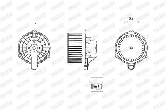 Innenraumgebläse WALKER WBL01445 Bild Innenraumgebläse WALKER WBL01445