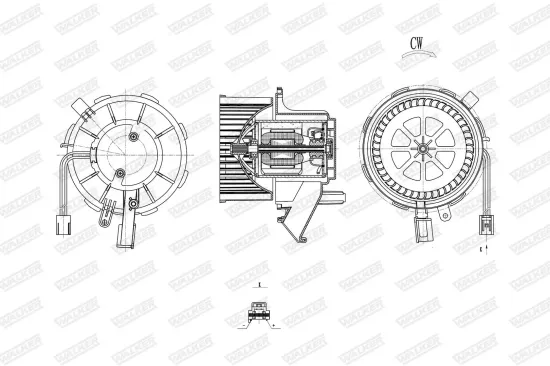 Innenraumgebläse WALKER WBL01449 Bild Innenraumgebläse WALKER WBL01449