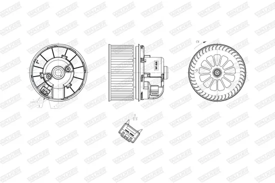 Innenraumgebläse WALKER WBL01454 Bild Innenraumgebläse WALKER WBL01454