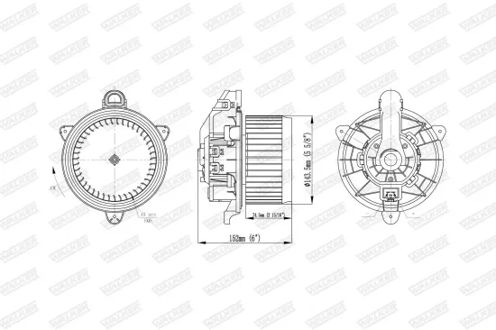 Innenraumgebläse WALKER WBL01456 Bild Innenraumgebläse WALKER WBL01456
