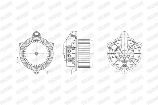 Innenraumgebläse WALKER WBL01456 Bild Innenraumgebläse WALKER WBL01456